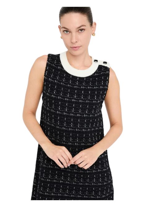 Abito corto in misto lana NERO Liu Jo | MF5057MA25RP9017